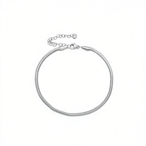 Amy Amy Fashion <b>Anklet</b> Stainless Steel <b>Silver</b> Plated Classic Style Women's Gift Jewelry T2032 - Product Image 1