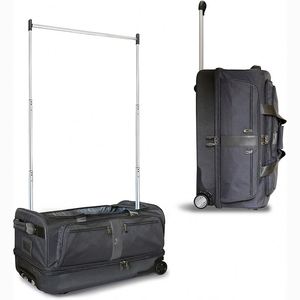 BSCI BSCI Rolling Dance Costume Bag with Hanging Cosmetic Collapsible <b>Suitcase</b> with Garment Rack - Product Image 1