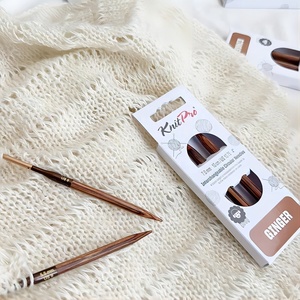 <span class=keywords><strong>Agujas</strong></span> de Tejer <span class=keywords><strong>Circulares</strong></span> Intercambiables Ginger 3.5 y 5, Herramientas de Tejer <span class=keywords><strong>KnitPro</strong></span> de Madera de Abedul - Product Image 4