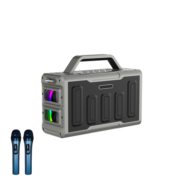 KENUO Outdoor Party 120W Hifi Sound Effect RGB Light Portable Power Bank Wireless Microphone Karaoke Boombox Speaker