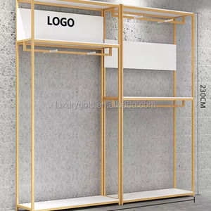 Espositore Stand per Abbigliamento con Logo Personalizzato, Appendiabiti in Metallo Nero per Negozio di Moda, Scaffalature per Vestiti da Uomo e Bambino per Boutique - Product Image 3