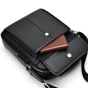 Borsa Messenger a tracolla da <span class=keywords><strong>uomo</strong></span> in pelle sintetica con Logo Design classico di buona qualità per viaggi d'affari Sac De Messager - Product Image 5