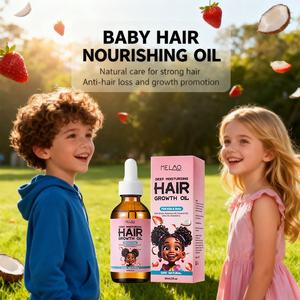 Huile Capillaire Naturelle Bio pour Enfants avec Logo Personnalisé et Marque Privée, Hydratant et Favorisant la Croissance des <span class=keywords><strong>Cheveux</strong></span> de Bébé - Product Image 1