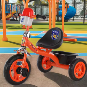 Belles petites filles tricycles en plastique poignée de poussée pour tout-petits vélo de bébé enfants pousser le long des tricycles - Product Image 4