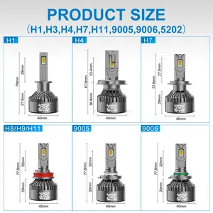 슈퍼 밝은 led 헤드 라이트 NW 220W 26400lm 자동차 라이트 헤드 라이트 자동차 h4 h7 h11 9005 9006 led 헤드 라이트 h4 에 대한 led canbus