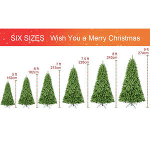 Nouvel arbre de Noël écologique en PVC/PE, crypté de manière sécurisée, pour la décoration de la maison, du centre commercial, pour les décorations de Noël - Product Image 2