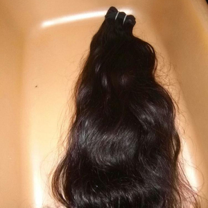 ผมทอแบบอินเดีย Remy หยิกลึกธรรมชาติพื้นผิวที่ดีที่สุดความเรียบเนียนของเส้นผมมนุษย์ทอจากอินเดีย - Product Image 1