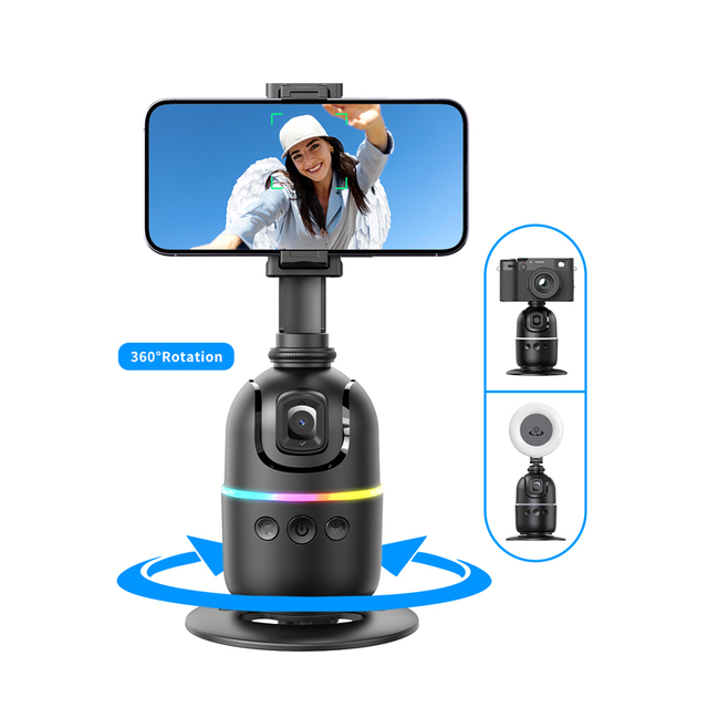 Smart Gimbal 360 Ai Auto Facial Tracking Recognition Stabilizer Smart Follow Selfie Camera Mobile Phone Stick Smartphone Tripod