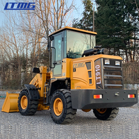 LTMG Neuer Gelenkiger 600kg 800kg 1 Tonne 1,2 Tonnen 1,5 Tonnen 2 Tonnen Kleiner Radlader mit Optionalen Anbaugeräten Palettengabeln Greifer