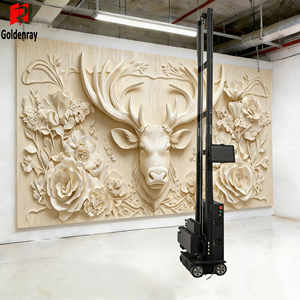 Trouvez une machine d'impression murale similaire à l'imprimante murale verticale 3D UV / imprimante numérique à jet d'encre pour peinture murale 3D avec vernis. - Product Image 1