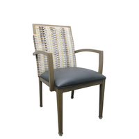 Fauteuil de salle à manger au design moderne, siège individuel, fauteuil de loisirs de luxe, couleur grain de bois