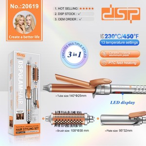 Rizador de Pelo Profesional de Cerámica Dsp con Pantalla Digital de 220 Grados, Rizador Eléctrico de Calentamiento Rápido para Salón de Belleza - Product Image 5