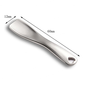 Custom Logo <b>Makeup</b> Facial Massage Cosmetic Metal Cream Spoon Spatulas - Product Image 5