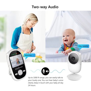 Nouvelle caméra sans fil 2026 avec écran 2,4 pouces, portée de 300 m, moniteurs pour bébés et animaux de compagnie avec 4 berceuses - Product Image 2