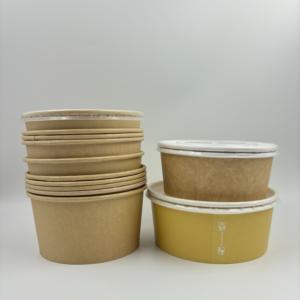 ชามกระดาษหนาพิเศษสำหรับใส่อาหาร ขนาดใหญ่ 1100 มล. 1300 มล. 1450 มล. พร้อมฝาปิด สีและขนาดตามสั่ง - Product Image 1