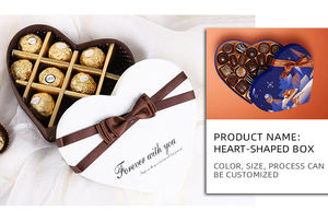 Boîtes cadeaux multicolores en forme de cœur personnalisées OEM pour l'emballage de biscuits au chocolat - Product Image 6