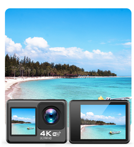 กล้องแอคชั่นกันน้ำ CMOS 4K HD บันทึกภาพมุมกว้าง 170 องศา สำหรับกิจกรรมกลางแจ้ง พร้อมอุปกรณ์เสริม หน้าจอ LCD หมุนได้ 2.0 นิ้ว ป้องกันการสั่นไหว - Product Image 3