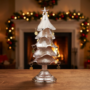 Sapin de Noël décoratif artisanal moderne en laiton - Product Image 3
