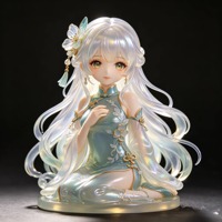 Figurine en résine PVC 3D personnalisée, style anime et dessin animé, modèle articulé en caoutchouc souple, jouet de collection OEM, boîte mystère surprise