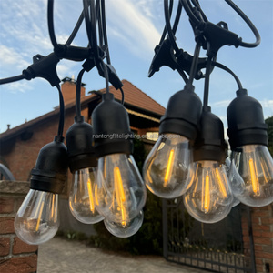 Ngoài trời IP65 ấm trắng trang trí nội thất cổ tích chuỗi ánh sáng cổ điển S14 shatterproof Edison bóng đèn chuỗi cho bên vườn Bistro trang trí - Product Image 3