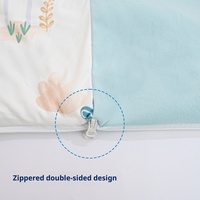 Sac de couchage en polyester pour enfants, couverture anti-coup de pied, couverture portable avec trous pour les bras, motif animal de dessin animé, toutes saisons, 3-8 ans, 55,1x29,5 pouces, 140x75 cm