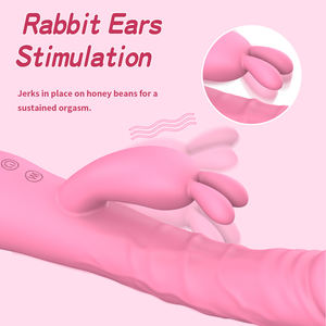 Vibratori Rabbit per Punto G Impermeabili, <span class=keywords><strong>Stimolatore</strong></span> Clitorideo Ricaricabile con 10 Vibrazioni e 10 Movimenti di Pulsazione e Spinta - Product Image 3