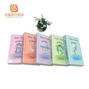 Commercio all'ingrosso di alta qualità impermeabile carta tarocchi giochi di stampa con cinque colori coperchio scatola adulti festa Logo personalizzabile Stock - Product Image 5