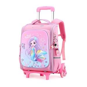 Personalizar Logotipo de dibujos animados desmontable niños niñas escuela trolley bolsa <span class=keywords><strong>mochila</strong></span> con <span class=keywords><strong>ruedas</strong></span> - Product Image 5