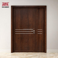 Porte moderne en WPC pour chambre à coucher, design fini imperméable