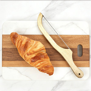 <span class=keywords><strong>Cuchillo</strong></span> de Pan Profesional para Panaderos, Acero Inoxidable, Mango de Madera, Ecológico, Ambidiestro, Acabado Mate, 280mm, Cocina - Product Image 6