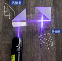 Right-angle Optical Prisms, Coated Right-angle Beam Splitting Prisms for Laser Experiments, Custom Processing Available