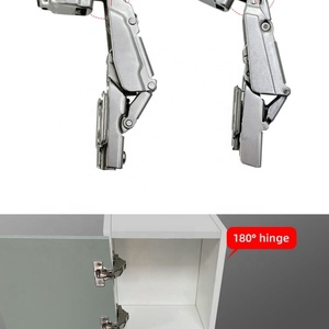Bisagras Modernas Ocultas de 180 Grados para Muebles de Cocina, Sin Resorte, Sin Amortiguador, Sin Cierre Suave, para Uso en Dormitorios - Product Image 2