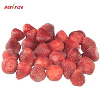 Fraises surgelées IQF en vrac, emballées sous vide, forme dés, 10 kg/carton