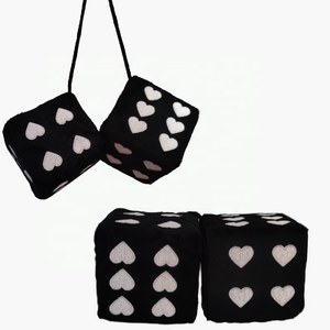 Cao cấp mờ sang trọng xúc xắc với trái tim dots trang trí nội thất xe ORNAMENT OEM <span class=keywords><strong>logo</strong></span> & dots Shape tùy chỉnh - Product Image 4