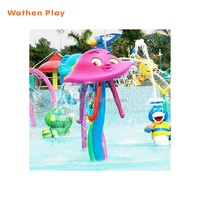 Équipement de jeux d'eau extérieur en fibre de verre Wathen WSCF-4006 pour parcs aquatiques, idéal pour les enfants de 5 à 12 ans - Vente en gros