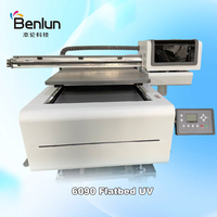 Impresora UV de Cama Plana Automática Benlun 6090 para Cuero A1/A3/A4 60*90mm, Venta Directa de Fábrica de Tinta UV para Impresión de Cama Plana