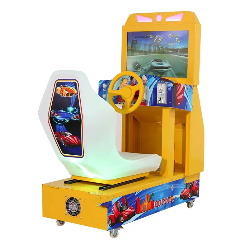 Kids Driving Race Car Arcade Machine Racing Simulator Rig Motion Simulator Racing