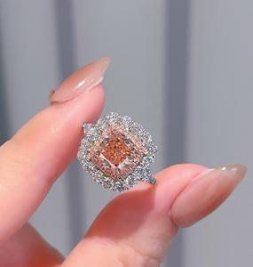 Xinfly 18k gold AU750 <b>Ring</b> 2.0ct Lab Diamond <b>Ring</b> Engagement Jewelry Fashion <b>Wedding</b> Band Custom Design - Product Image 1