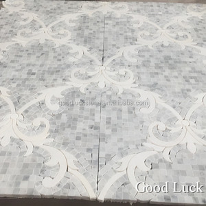 Nghệ Thuật khảm Carrara Đá Cẩm Thạch Gạch Thủ Công Bằng Tia Nước Mosaic - Product Image 3