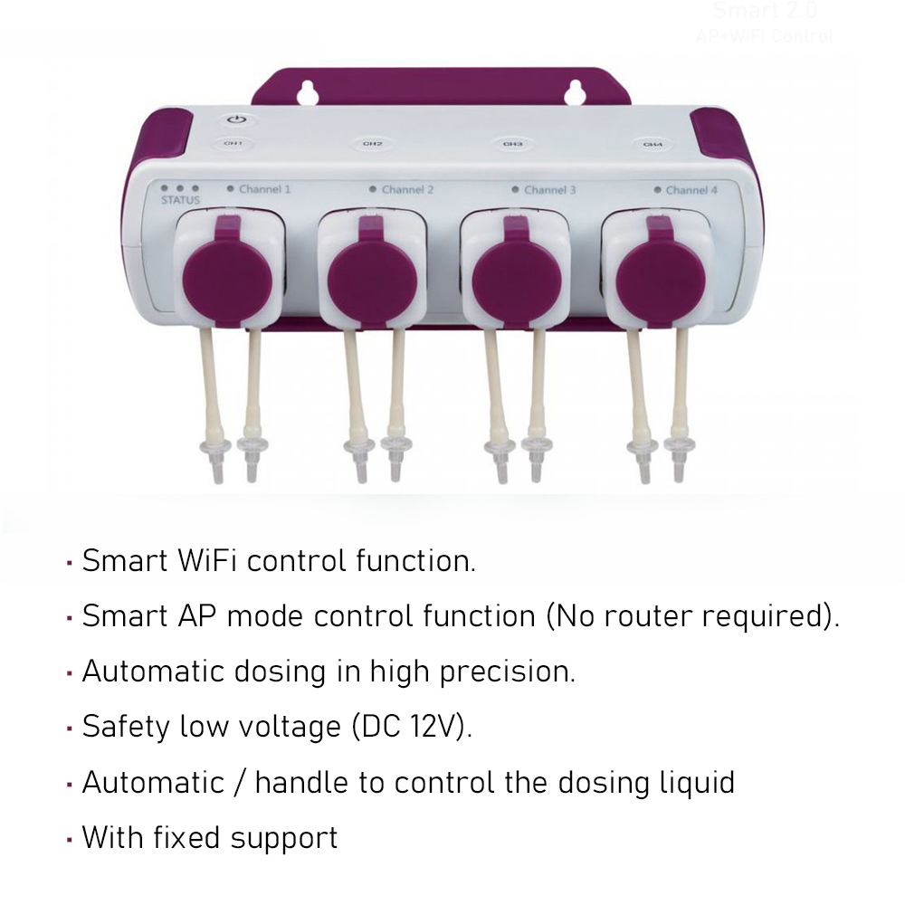 Jebao jecod Smart Doser MD-4.5 BD-4.5 Bluetooth WiFi App Control Aquarium Automatic Dosing Pump for Coral Reef Fish Tank - 15