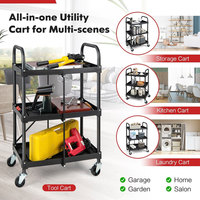 Chariot à outils léger et mobile en fer pour garage, économique