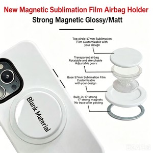 Support magnétique vierge FONLYU pour machine de sublimation <span class=keywords><strong>3D</strong></span>, transfert thermique, impression DIY, aimant 2-en-1 pour coque de téléphone portable - Product Image 2