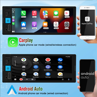 6.8 pouces 1 Din universel voiture lecteur multimédia Single Din GPS Navigation CarPlay sans fil Audio stéréo Radio MP3 MP4 Android