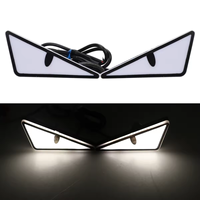 Lampe de signalisation LED triangulaire demi-cercle JHS étanche 12V pour moto, style œil d'anime, pour plaque d'immatriculation arrière, pour fabricant de vélos électriques