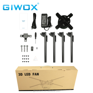 Giwox 3d hologram reklam ekranı 50Z 3d hologram fan ile wifi projektör ios <span class=keywords><strong>android</strong></span> 3d led kapalı - Product Image 4