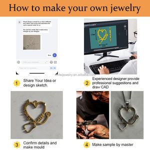 Collana con Ciondolo a Forma di <span class=keywords><strong>Libro</strong></span> Personalizzabile XF Jewelry, in Acciaio Inox Placcato Oro per il Giorno del Ringraziamento e San Valentino - Product Image 5