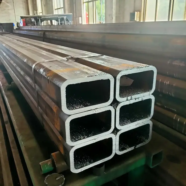 Tubi in acciaio zincato saldato tubo Ms vendite di fabbrica a buon mercato tubi in acciaio a sezione cava quadrata/rettangolare in carbonio