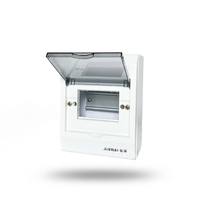 Boîtier de distribution MCB 4P pour montage en surface, série AK, avec coque arrière métallique et couvercle en plastique
