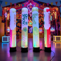 Colonne lumineuse LED gonflable pour publicité avec couleurs personnalisables et LED RVB pour événements/fêtes