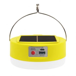 Lanterne de camping solaire LED rechargeable par USB et multifonctionnelle, lampes portables résistantes aux intempéries et élégantes pour les aventures en plein air - Product Image 1